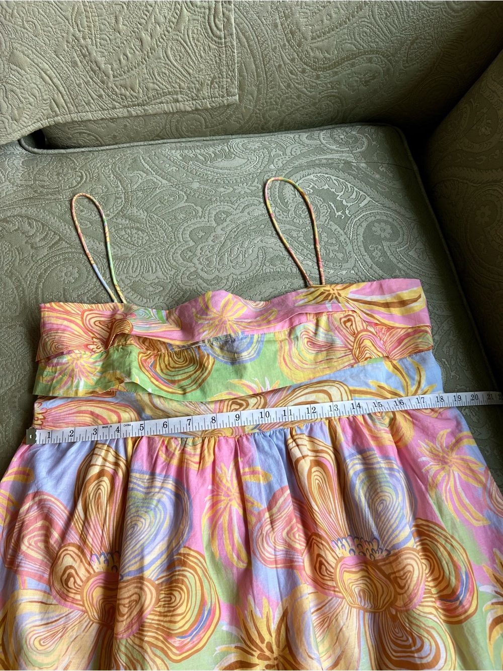 NWT Anthropologie Farm Rio Sleeveless Printed Mini Dress Size XL - Picture 4 of 15